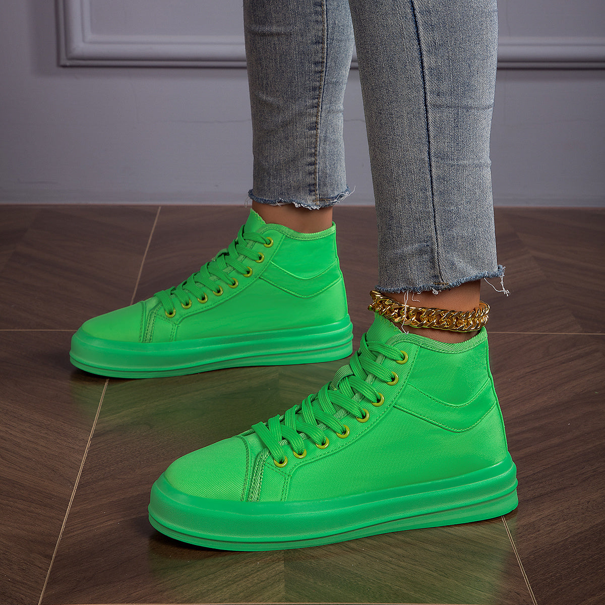 Sporty Skate Shoes Lightweight Canvas For Walking