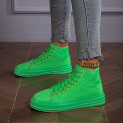 Sporty Skate Shoes Lightweight Canvas For Walking