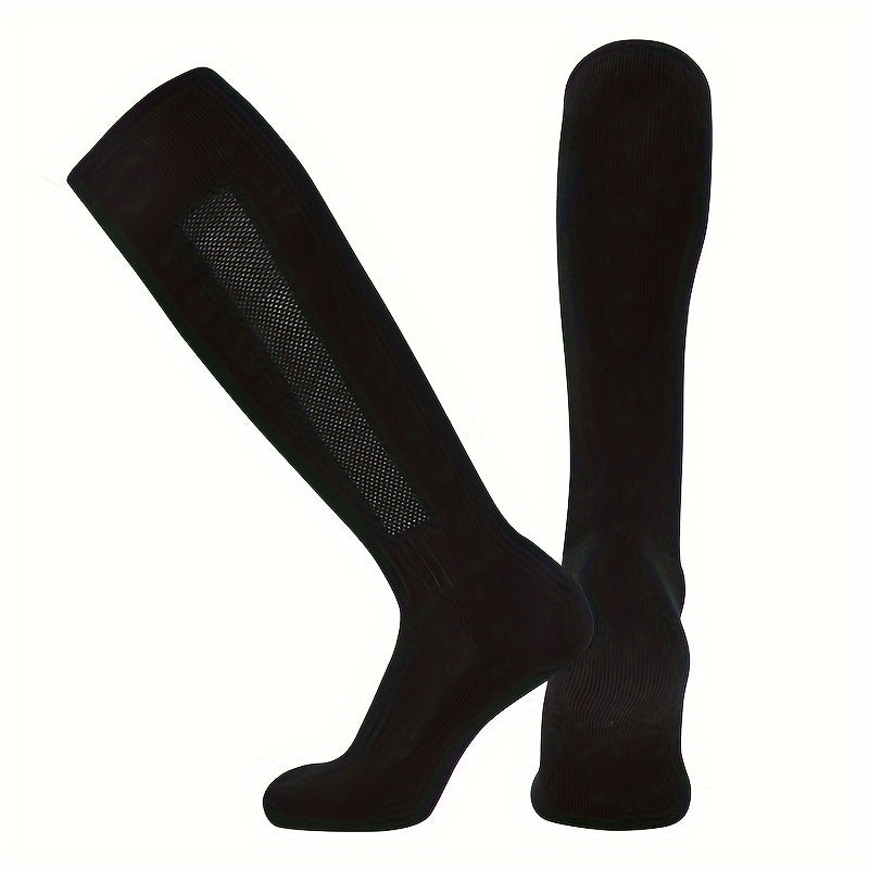 1pair Soccer Socks Comfortable Breathable Long Socks Football Training Socks