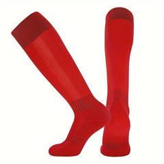 1pair Soccer Socks Comfortable Breathable Long Socks Football Training Socks