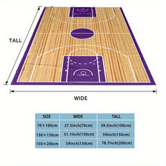 Beach Basketball Court Print Blanket Lightweight Flannel Throw