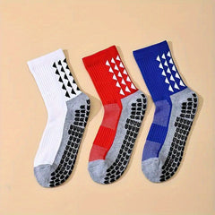 3 Pairs Non Slip Sports Socks for Winter & Autumn
