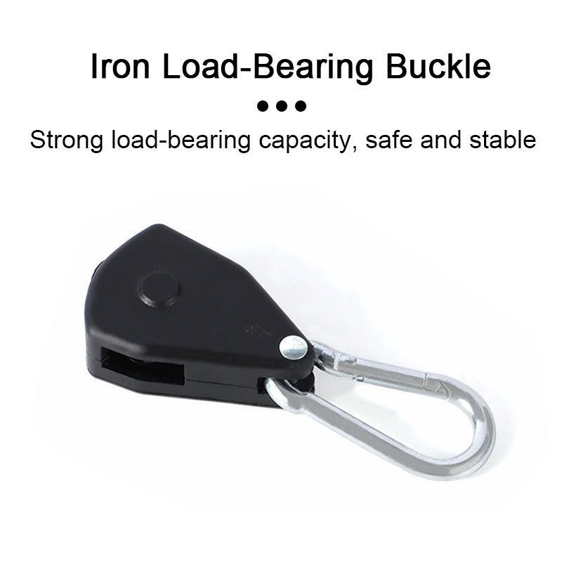 Metal Pulley Rope Light Ratchet Rope Hanger For Camping