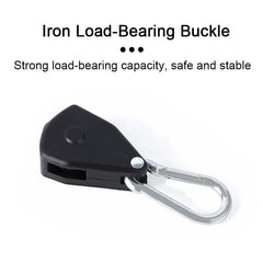 Metal Pulley Rope Light Ratchet Rope Hanger For Camping