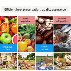 Insulated Cooler Bag for Picnics BBQs Outdoor Portable Keeps Food Drinks Cold