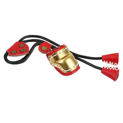 1pc Archery Thumb Ring Finger Guard Recurve Bow Soft PU Leather & Brass