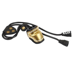 1pc Archery Thumb Ring Finger Guard Recurve Bow Soft PU Leather & Brass