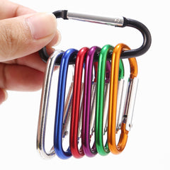 6 Heavy Duty Carabiner Keychains for Camping, Hiking, Climbing