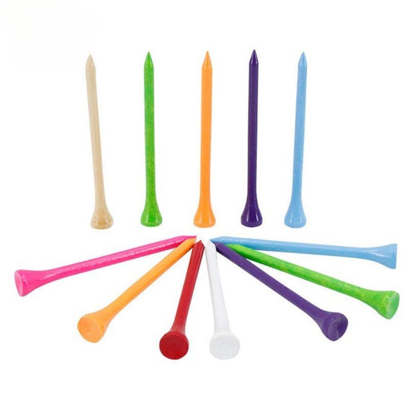 10pcs Wooden Golf Studs Tee in Random Colors