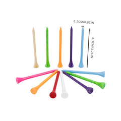 10pcs Wooden Golf Studs Tee in Random Colors