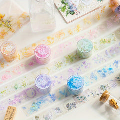 2 Rolls Matte PET Tape Fresh Flower Gukat Stickers For Journal
