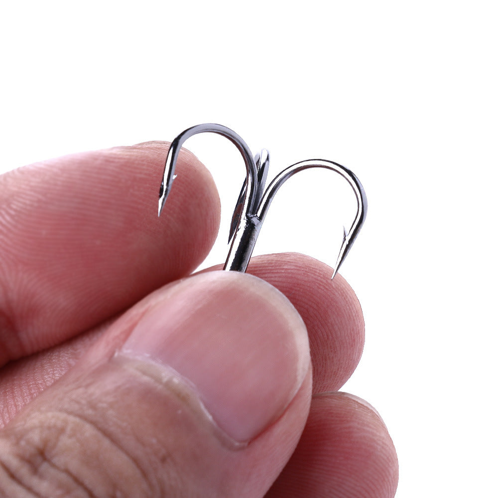 20pcs Fishing Treble Hooks Barbed Sharp Hooks For Hard Lures Fishing