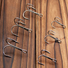 20pcs Fishing Treble Hooks Barbed Sharp Hooks For Hard Lures Fishing