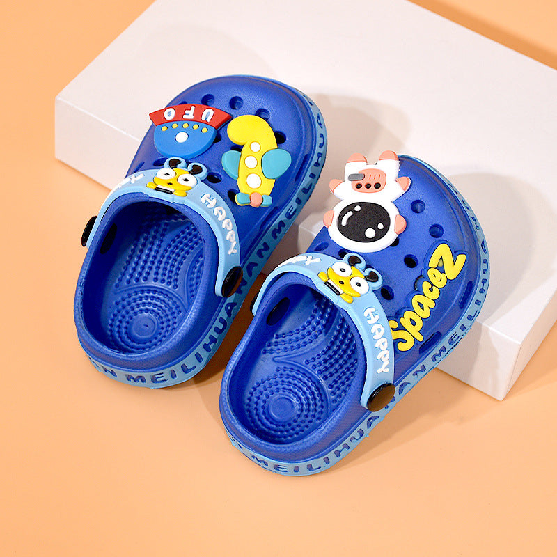 Cartoon Boys House Shoes Quick Drying Anti Slip Lightweight Clogs