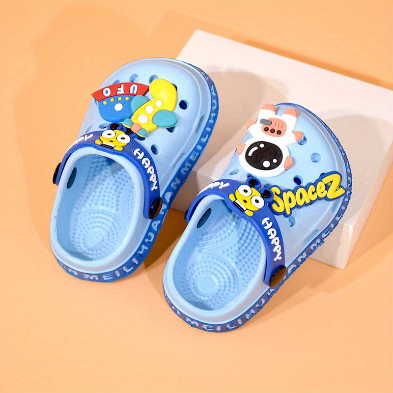 Cartoon Boys House Shoes Quick Drying Anti Slip Lightweight Clogs