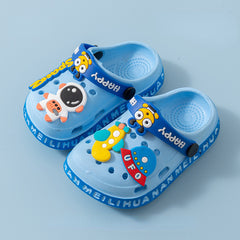 Cartoon Boys House Shoes Quick Drying Anti Slip Lightweight Clogs