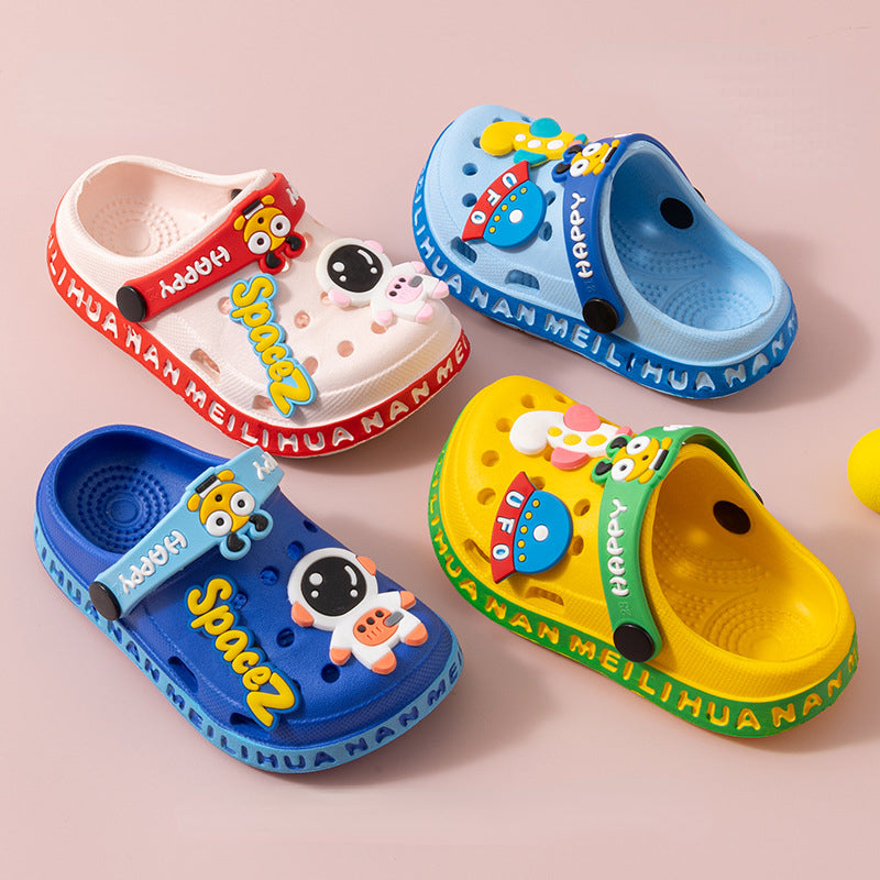 Cartoon Boys House Shoes Quick Drying Anti Slip Lightweight Clogs