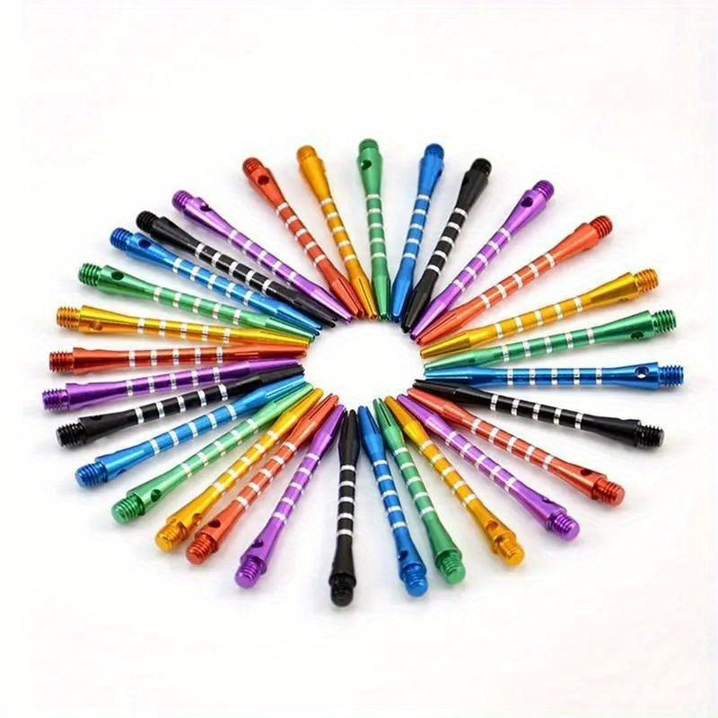 5pcs Aluminum Alloy Dart Shaft 2BA Colorful Engraved Line Standard Metal Shaft