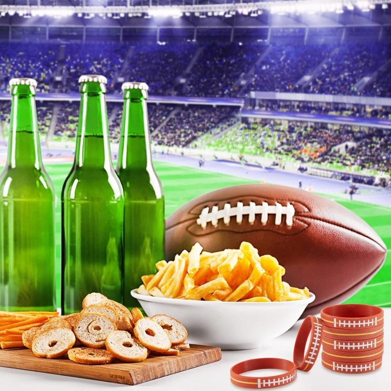 36 Pcs Football Party Favors Bracelets Birthday Wristbands Supplies
