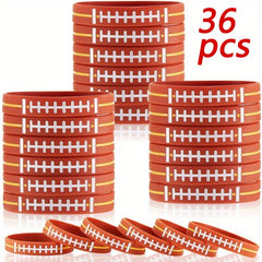 36 Pcs Football Party Favors Bracelets Birthday Wristbands Supplies