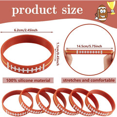 36 Pcs Football Party Favors Bracelets Birthday Wristbands Supplies