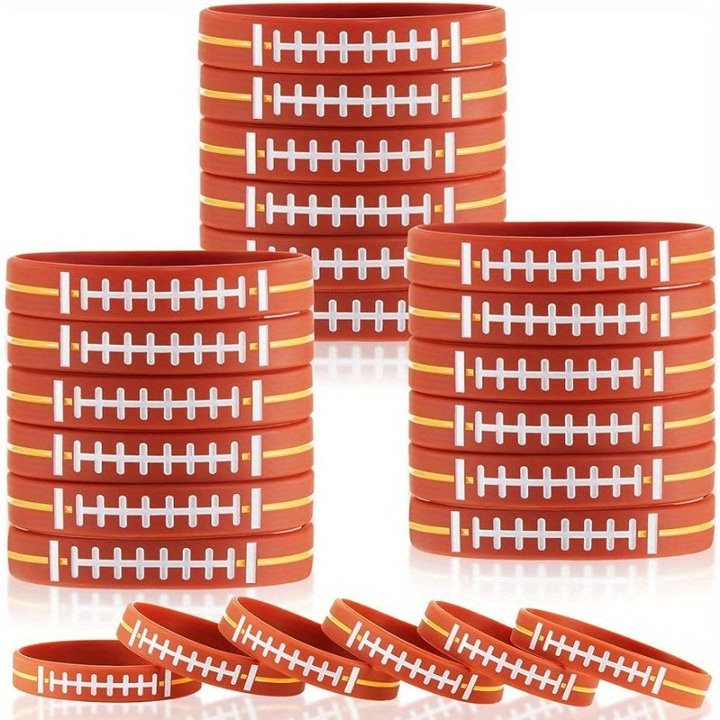 36 Pcs Football Party Favors Bracelets Birthday Wristbands Supplies