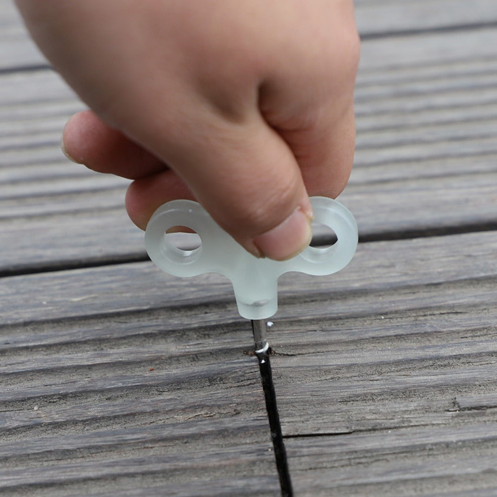 4PCS Camping Deck Nails Stainless Steel Windproof Rope Fixed Nails