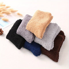 Men's Plush Slipper Socks Winter Cozy Warm Home Sleep Socks