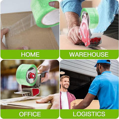 72m Transparent Green Packaging Tape Waterproof PP