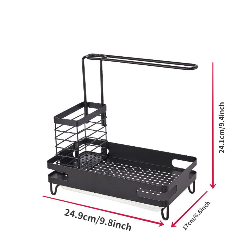 Multifunctional Kitchen Storage Rack - Dishcloths, Seasonings, Sponges Organizer