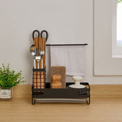 Multifunctional Kitchen Storage Rack - Dishcloths, Seasonings, Sponges Organizer