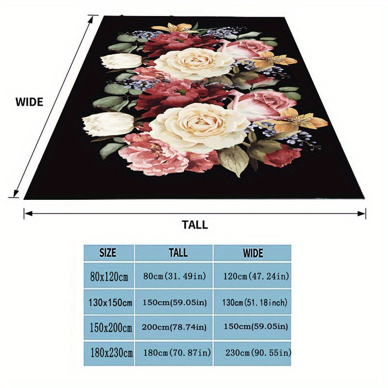 Flowers Rose Blanket Couch Quilt Cover Travel Bedding Outlet Throw Blanket