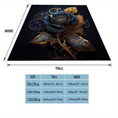 Rose Flower Blanket Couch Quilt Cover Travel Bedding Outlet Throw