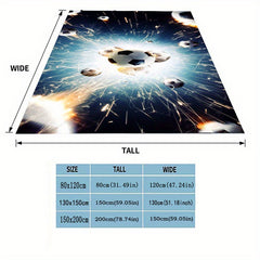 Football Blanket Couch Quilt Cover Travel Bedding Throw Flannel Bedspread