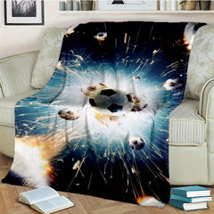 Football Blanket Couch Quilt Cover Travel Bedding Throw Flannel Bedspread