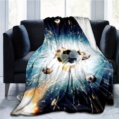 Football Blanket Couch Quilt Cover Travel Bedding Throw Flannel Bedspread