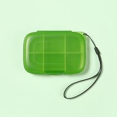 Portable Medicine Box for Business Trips - 6 Grid Divided into One Week