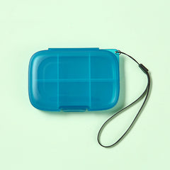 Portable Medicine Box for Business Trips - 6 Grid Divided into One Week
