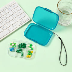 Portable Medicine Box for Business Trips - 6 Grid Divided into One Week