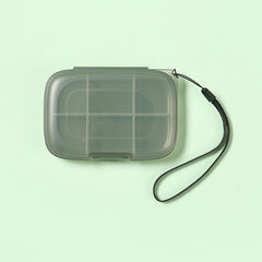Portable Medicine Box for Business Trips - 6 Grid Divided into One Week