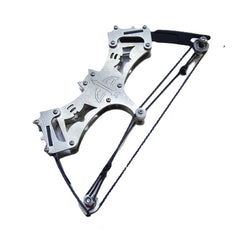 Portable 16cm Metal Mini Compound Bow Catapult For Archery Fun