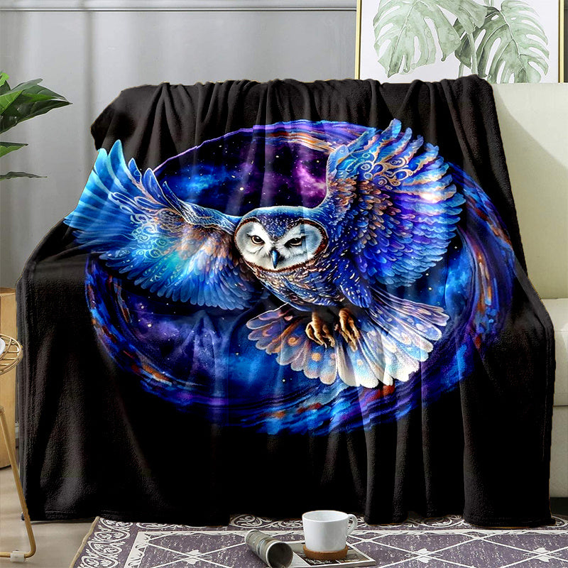Eagle Flannel Blanket Cozy Soft Throw Blanket For Outdoor Travelling