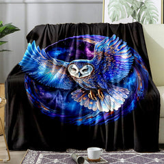 Eagle Flannel Blanket Cozy Soft Throw Blanket For Outdoor Travelling