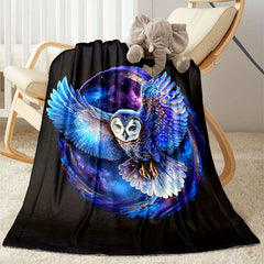 Eagle Flannel Blanket Cozy Soft Throw Blanket For Outdoor Travelling