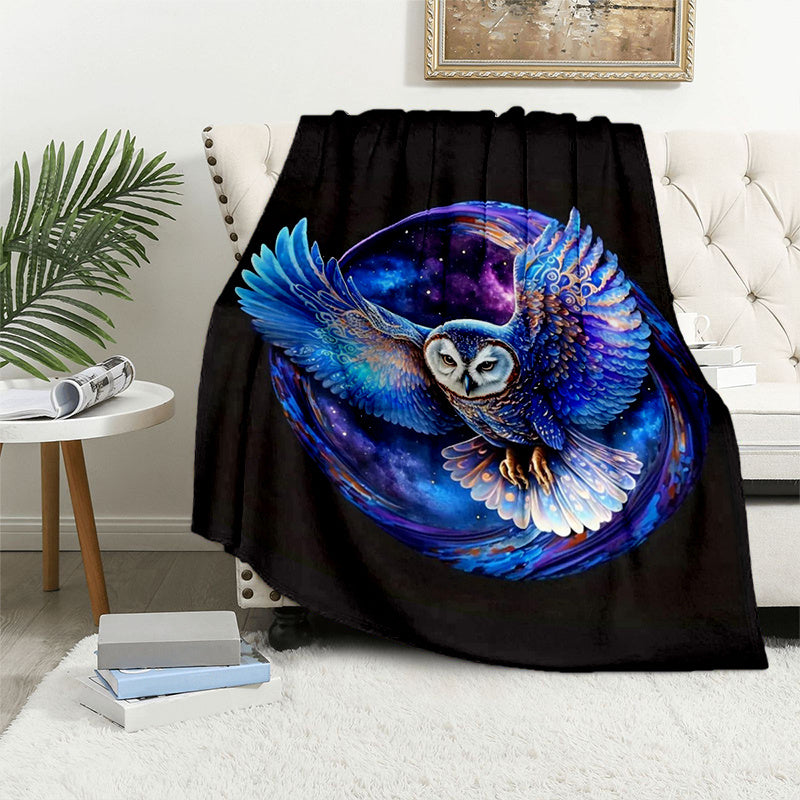 Eagle Flannel Blanket Cozy Soft Throw Blanket For Outdoor Travelling