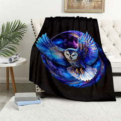 Eagle Flannel Blanket Cozy Soft Throw Blanket For Outdoor Travelling