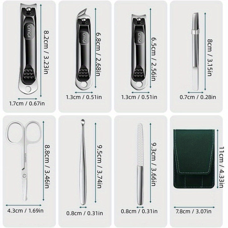 7pcs Nail Clipper Trimming Tool Portable Sharp Nail Scissors