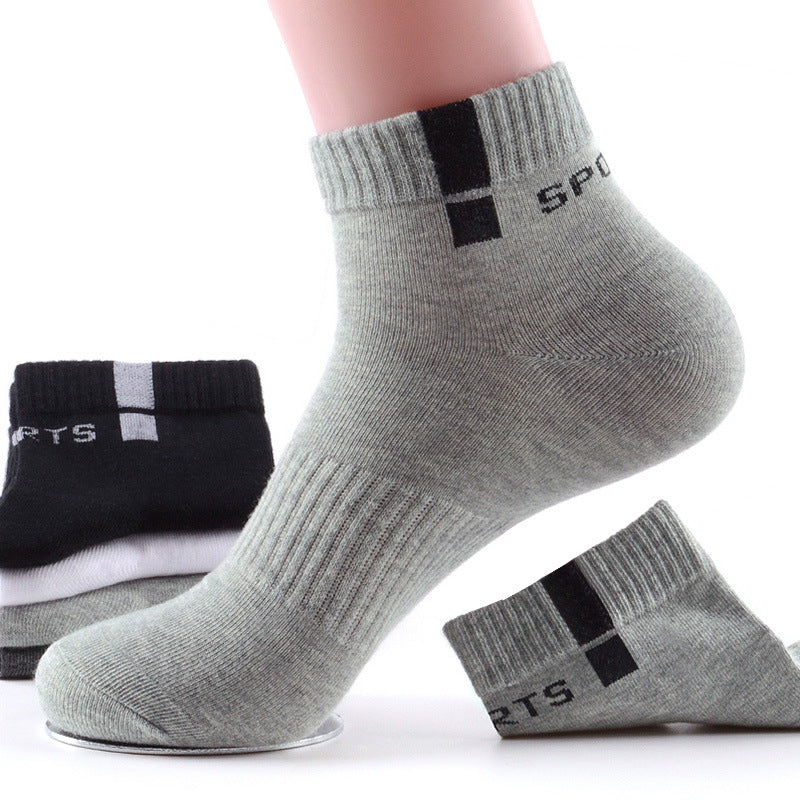 Men's Mid Crew Sport Socks Mesh Sweat-absorbing Comfy Breathable Socks
