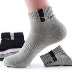 Men's Mid Crew Sport Socks Mesh Sweat-absorbing Comfy Breathable Socks
