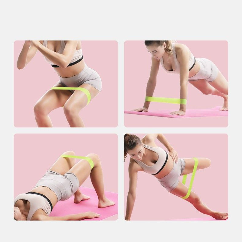 5pcs Yoga Resistance Loops Tension Bands w/ Instructions & Bag